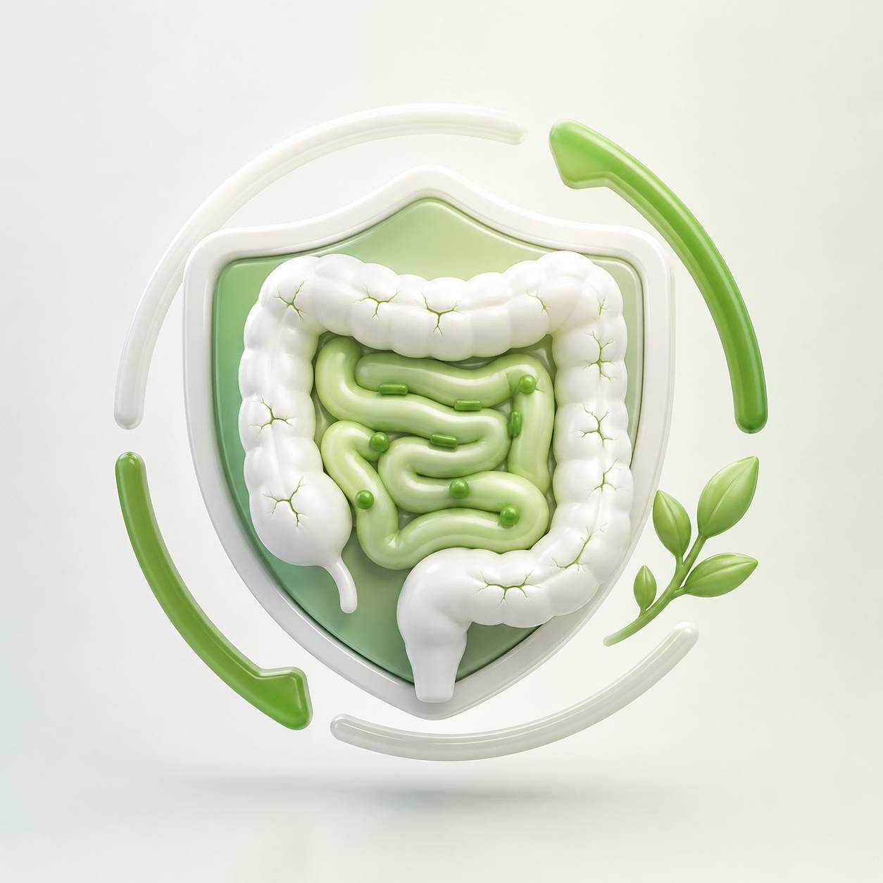 Icono 3D del equilibrio digestivo